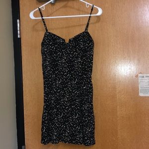 Black/Cream Dot Mini Dress